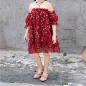 Star Off Shoulder Dress